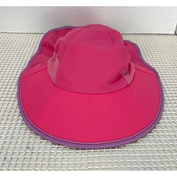Sunday Afternoons Kids Pink Sun Protection Hat with Neck Flap - Picture 1 of 11
